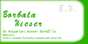 borbala wieser business card